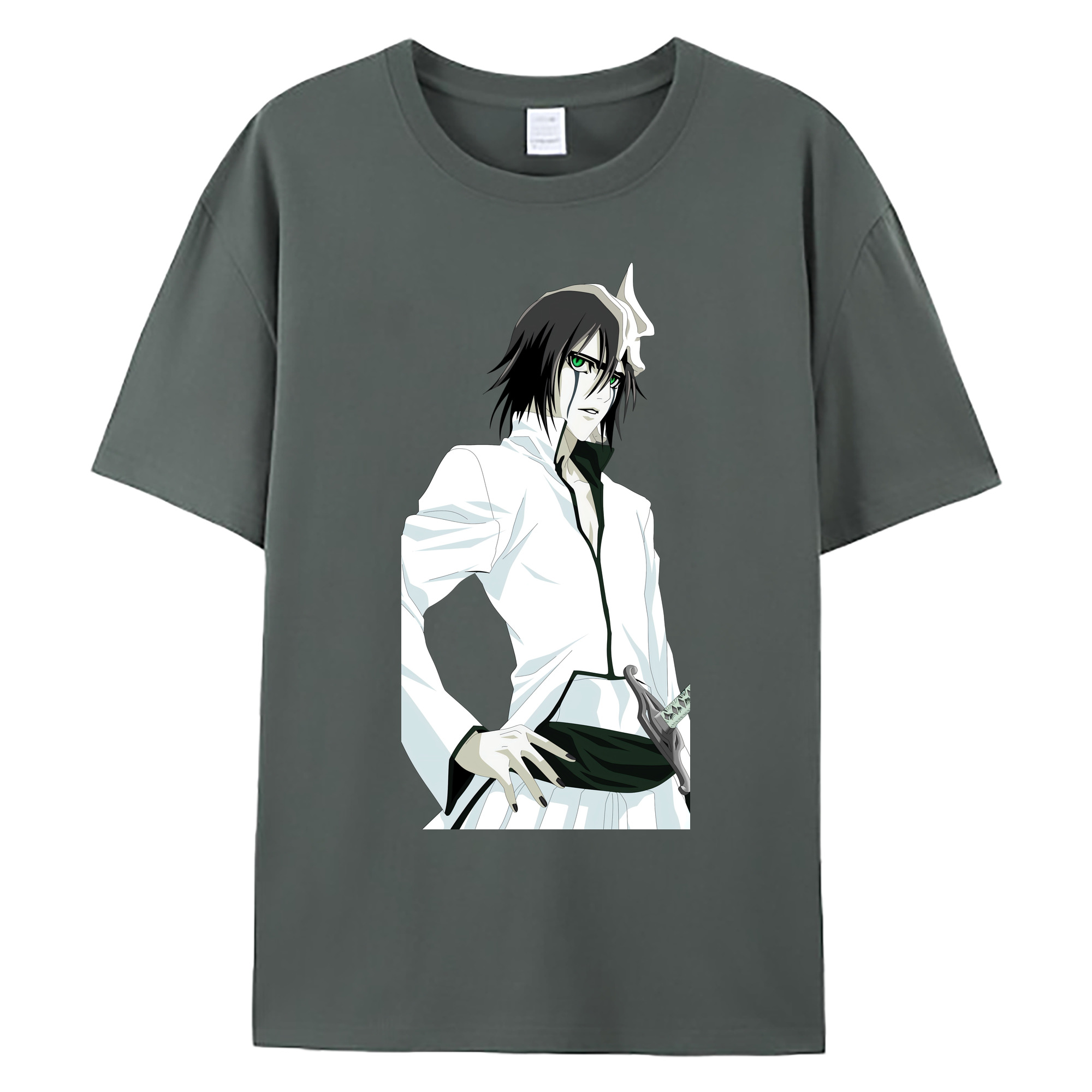 （画像用） ブリーチ ウルキオラ·シファー BLEACH Ulquiorra cifer 綿100％ メンズ半袖Tシャツ｜肌触りやわらか＆通気性